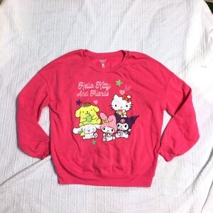 Sanrio Hello Kitty and Friends Pink Graphic Sweatshirt Womens Medium Hybrid M